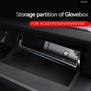 ボルボ グローブ ボックス パーティション S60 V60 XC60 S90 V90 収納 と車内 アクセサリー の保管