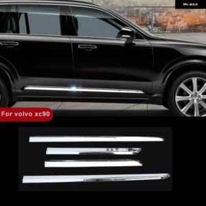 ボルボ XC90 2015-2024 ABS クロームサイドドアボディモールド トリム ストリップ プロテクター ガード カバー ステッカー 外装 カー アクセサリー