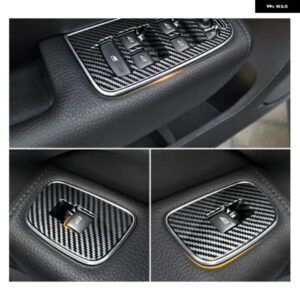 ボルボ XC60 内装 カー アクセサリー センター コンソール バスウッド木目 カーボン木目