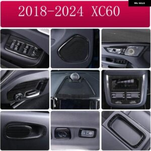 ボルボ カー アクセサリー XC60 内装ブラックチタン 装飾 フレーム 2018-2024 モデル