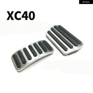 ボルボ アクセルブレーキペダル フットレスト ペダルプレートカバー C40 XC40 アクセサリー 2018-2024
