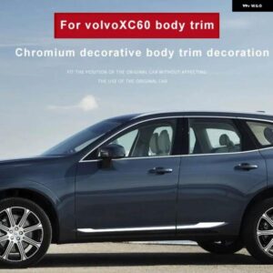 ボルボ XC60 XC90 ABS クロームサイドドアボディモールド トリム ストリップガード ステッカー 外装 カー アクセサリー