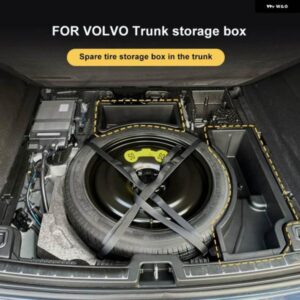 ボルボ スペアタイヤ 収納 ボックス 2018-2024 XC60 トランク 収納 ボックス 収納 ボックス カー アクセサリー