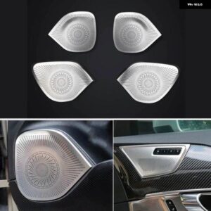 ボルボ XC90 ドア サウンド フード金属高低 4 ドアスピーカー パネル 装飾 キット カー アクセサリー 2015-2023 2024 2025