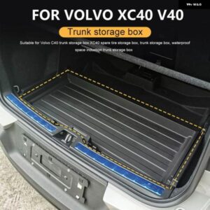 ボルボ C40 トランク 収納 ボックス XC40 スペアタイヤ 収納 ボックス リアコンパートメント 防水 カー アクセサリー