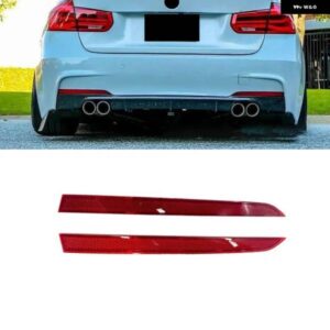 BMW 車赤リア バンパー ライト リフレクター テールランプ ハザード灯 フォグランプ 63147847165 63147847166 3シリーズ F30 F31 M スポーツ