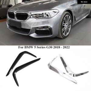 BMW フロント フォグランプ ランプアイブロウストリップカバー 5シリーズ G30 2018 - 2022 左右の自動車 外装 アクセス