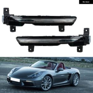 ポルシェ 718 2017-22 LED DRL フォグランプ LED デイライトランニングランプ 982953041B 982953042B