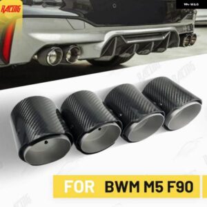 BMW 4個排気ヒント M5 F90 カーボン アップグレード マフラーマフラー