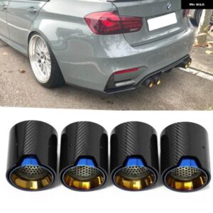 BMW 4ピース カーボンマット排気先端 M2 F8 M3 F80 M4 F82 M5 F10 M6 F12 M パフォーマンスマフラー先端 ID70MM ノズル