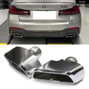 BMW 排気チップ 2018-2023 G30 G31 525I 530I アップグレード 540I M パフォーマンスルック排気 システム マフラーチップテール パイプ ノズル