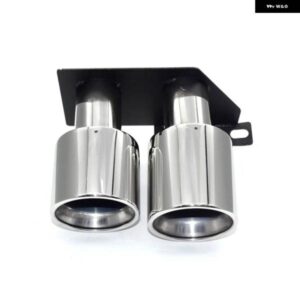BMW 装飾 排気先端 F10 F11 520 530 525 528 バンパー ステンレス マフラーマフラー先端デュアル TAILPE