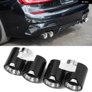 BMW クワッドカーボン排気先端 G20 G21 330I 320D 330D 325I 330E マフラー先端排気ノズルマフラーテール パイプ