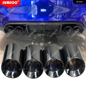 BMW 4個 304 ステンレス 排気チップ F87 M2 F80 M3 F82 F83 M4 F10 M5 F12 F13 M6 ダイレクトフィット 汎用 フィット排気チップ