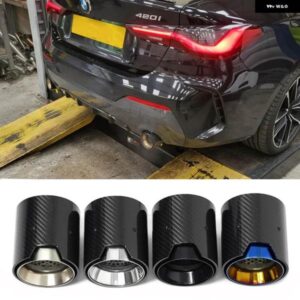 BMW 直接プラグ排気先端 4シリーズ G22 G23 G26 ポリッシュ M パフォーマンススタイル カーボン排気先端ノズルテール パイプ