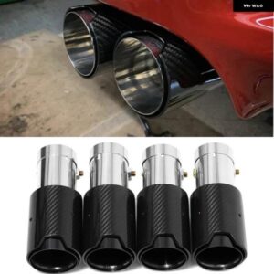 BMW 4ピース 排気先端 M3 E9X E90 E92 E93 M パフォーマンス 80MM グロスブラックカーボン排気先端 190MM マフラーヒント
