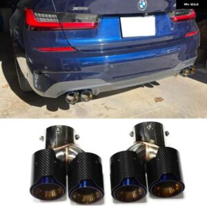 BMW クワッド排気テール パイプ G20 G21 M340I M パフォーマンス排気 304 ステンレス マフラー先端ノズル