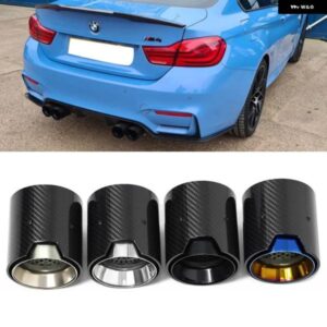 BMW 4ピース カーボンマット排気先端 M2 F8 M3 F80 M4 F82 M5 F10 M6 F12 M パフォーマンスマフラー先端 70MM ノズル