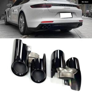 ポルシェ 2ピース 車クワッド排気先端 パナメーラ 2014 2015 2016 マフラー先端排気 パイプ ノズル