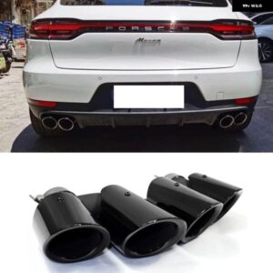 ポルシェ 2ピース 排気先端 マカン 2.0T 2014-2018 クワッドマフラー先端排気 システム ノズルテール パイプ