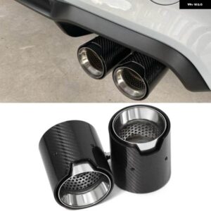 BMW 1ピース カーボンマット排気先端 M2 F8 M3 F80 M4 F82 M5 F10 M6 F12 M パフォーマンスマフラー先端 ID 70MM ノズル