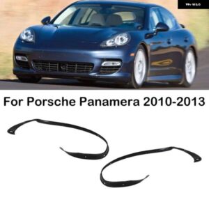 ポルシェ パナメーラ 2010-13 フロント ヘッドライト ゴムシールストリップ トリム ヘッドランプ 装飾 ストリップ 防水 トリム