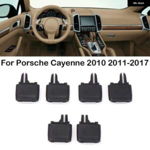 ポルシェ カイエン 2010 2011 2012-2017 4/6個 フロント エアコン アウトレット A/C 空調 ベントタブクリップリペアキット