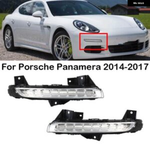 ポルシェ 97063108152 97063108252 フロント バンパー LED デイタイム ランニングライト DRL ウィンカーランプ パナメ