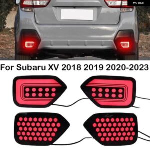 スバル XV 2018-23 3-IN-1 機能 12V LED リア バンパー ライトブレーキライト ダイナミックウィンカー リフレクター