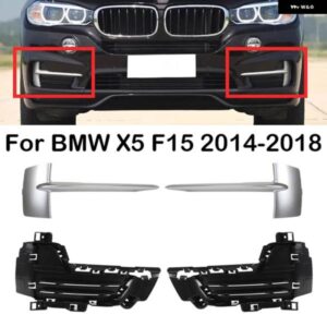 BMW フロント バンパー フォグランプ グリル トリム フォグライト フレーム カバー マットトリミング 51117303113 51117303114 X5 F15 2014 2015-2018