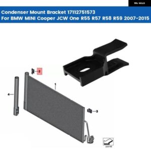 BMW A/C コンデンサー マウント ブラケット 17112751573 ミニクーパー JCW ONE R55 R57 R58 R59 2007-2015 コンデンサー ブラケット