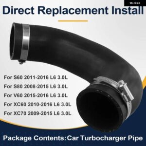 ボルボ インタークーラーホース パイプ ターボチャージャー パイプ 30636611 XC60 2015-2016 XC70 S60 S80