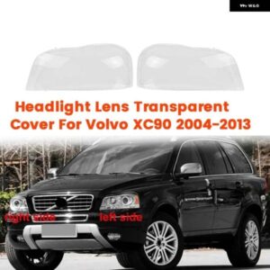 ボルボ 1ペア 左 右 ヘッドライト レンズ カバー XC90 2004-2013 ク リアランプ シェード メガネ ヘッドライト ランプカバー