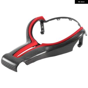BMW カーボン ステアリングホイール カバー F30 F10 F18 F20 F25 F34 F48 M3 M6 550D 328M 1 2 3 4 5 6 7シリーズ レッド
