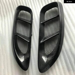 ポルシェ 718 ケイマンボクスター カイエン 2個 カーボン サイドベント 吸気カバー サイド換気 グリル