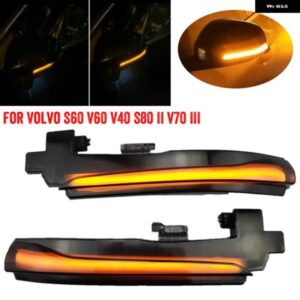 ボルボ 2X V60 S60 II 2011-2018 S80 II V70 III 12-2016 サイドミラー シーケンシャルウインカーインジケータ LED ダイナミックウィンカー ライト