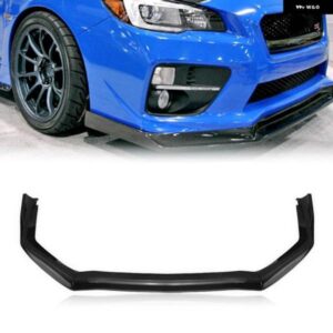 スバル インプレッサ WRX STI 2015-2020 フロント バンパー スポイラー リップグロスブラック/カーボンルックアンダースプリッタ