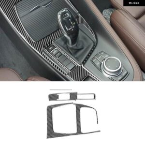 BMW カーボン X1 F48 2016-2022 X2 F39 18-22 LHD センター コントロール ギア シフト パネル カバー トリム インテリア アクセサリー
