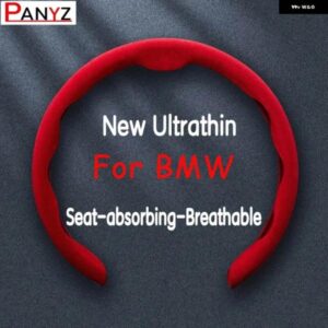 BMW スエード ステアリングホイール カバー ブースターカバー 汎用 1 2 3 4 5 6 7シリーズ X1 X3 X4 X5 X6 F30 F31 F32 F34 F10 F15