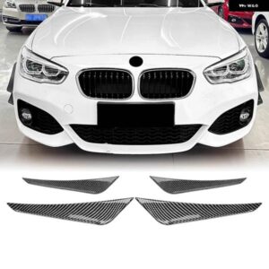 BMW フロント バンパー サイド エアベント トリム 1シリーズ F20 F21 118I 120I 120D M135I M140I M スポーツ 2015-2019 スポイラー カバー カナード