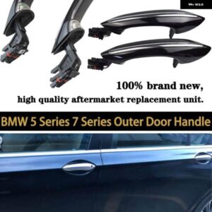 BMW 1X ブラック外側外側外側コンフォートアクセスドアハンドルセット 5 6 7シリーズ F07 F10 F11 F06 F12 F13 F01 F02 51217231931