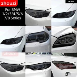 BMW スモークブラック TPU ステッカー ヘッドライト フィルム F40 F22 F44 F30 F31 G20 F34 F32 F36 F10 G30 F06 F07 F12 F01 G11