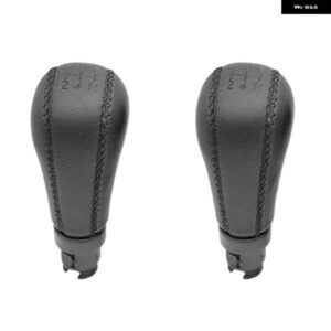 ボルボ 2X S60 S80 V70 XC70 PU レザー ギア シフト ノブハンドボールアクセサリー 5スピード