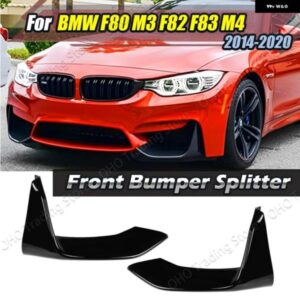 BMW フロント フォグランプ カバー 3シリーズ 4シリーズ F80 F81 F82 F83 M3 M4 2014-2020 カナード バンパー サイド スポイラー スプリッターカーボン