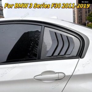 BMW 3シリーズ F30 318I 320I 325I 2013-2019 リアサイドウィンドウルーバー エアベント シェード カバー トリム ブラインド カーアクセサリー