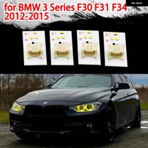 BMW 黄色 LED 挿入ダイオードボードエンジェルアイボード 3シリーズ F30 F31 F34 フェイスリフト前 キセノン ヘッドライト 2013-2015 63117398766