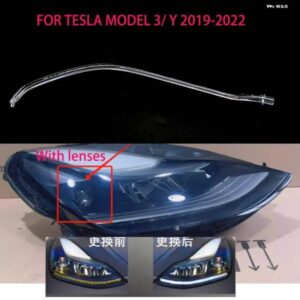 テスラ モデル3 Y 2019-2022 車 DRL ライトガイドプレートガイド チューブ ヘッドライト デイタイム ランニングライト