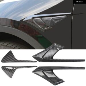 テスラ 4個 サイドカメラ カバー サイドカメラ インジケータカバー ABS カーアクセサリー モデルY 2021-2023