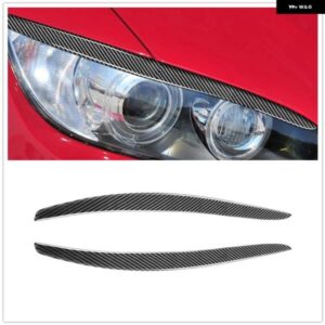 BMW 3シリーズ E92 E93 M3 クーペ 328I 335I カーボン ヘッドライト アイブロウ ヘッドランプ トリム フロント ヘッドライト ランプカバー 眉