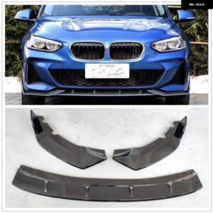 BMW フロント バンパー スポイラー リップ 1シリーズ F20 M スポーツ 2019 カーボンルック/マット/グロスブラック車アンダースプリッターブレード
